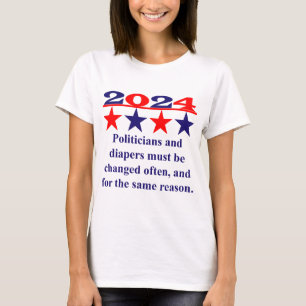 Politikar och blöjor måste bytas ut ofta - tä t shirt