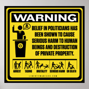 Politikar Varning Poster
