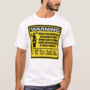 Politikarvarningsskjorta Tee
