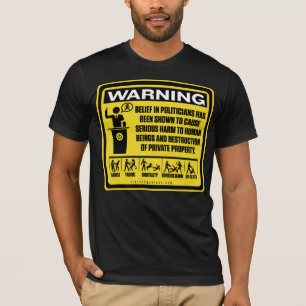 Politikarvarningsskjorta Tee