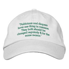 ”Politiker” Broderad Keps