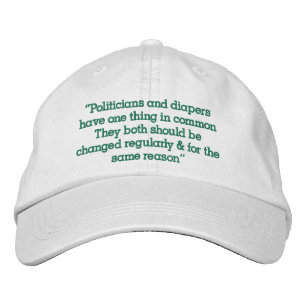 ”Politiker” Broderad Keps