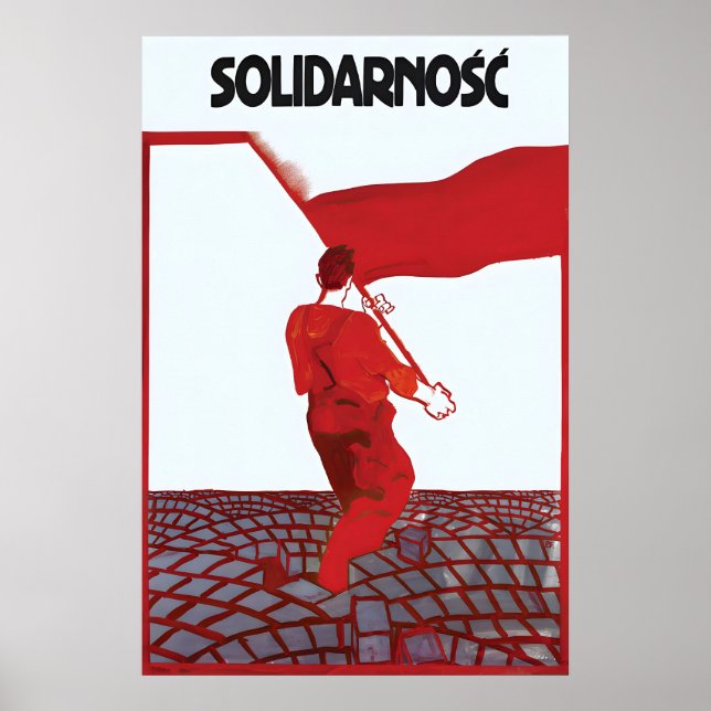 Politisk affisch Polen Solidarność fackförening (Framsidan)