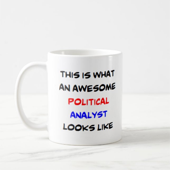 Politisk analytiker, fantastisk kaffemugg (Vänster)