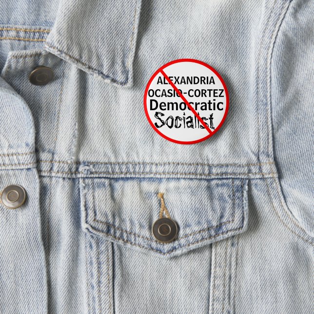 Politisk Anti-Alexandria Ocasio-Cortez Knapp (In Situ)