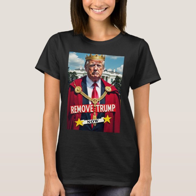 Politisk anti-trenden inte Kung T Shirt (Framsida)