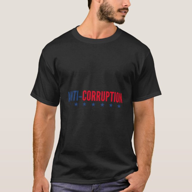 Politisk antikorruptionsbekämpning t shirt (Framsida)