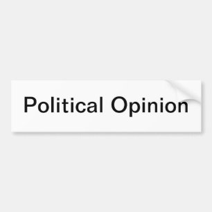 Politisk åsikt bildekal