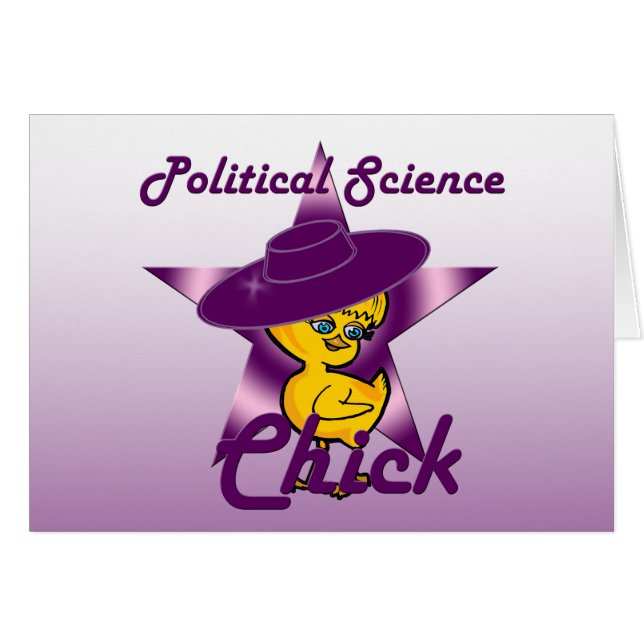Politisk Chick #9 Hälsningskort (Framsidan Horizontal)
