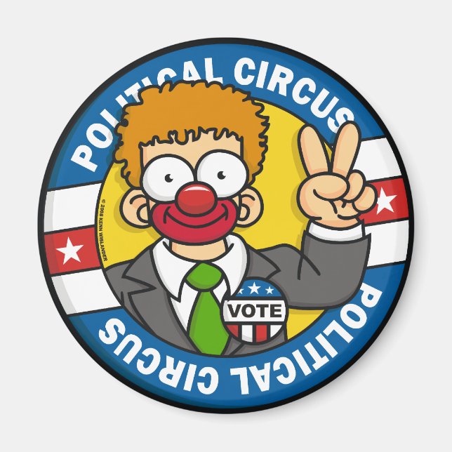 Politisk Circus Magnet (Framsidan)