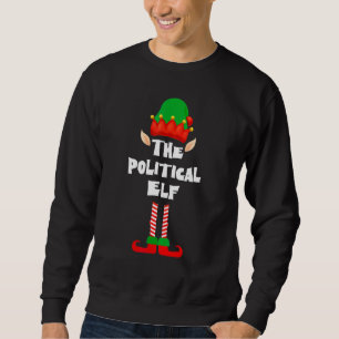 Politisk Elf Matchande Familj Jul Grupp Julfirande Lång Ärmad Tröja
