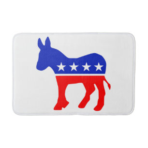 Politisk Emblem i Demokratiska Party (Donkey) Badrumsmatta