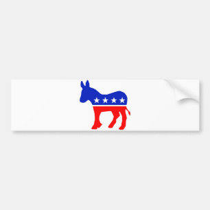 Politisk Emblem i Demokratiska Party (Donkey) Bildekal