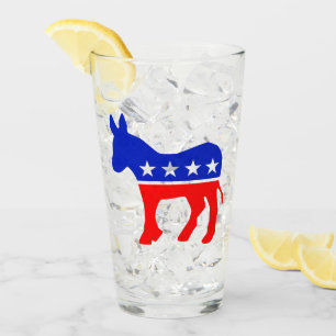 Politisk Emblem i Demokratiska Party (Donkey) Glaskopp