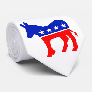 Politisk Emblem i Demokratiska Party (Donkey) Slips