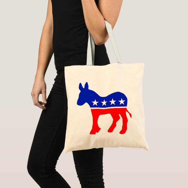 Politisk Emblem i Demokratiska Party (Donkey) Tygkasse (Framsida (produkt))