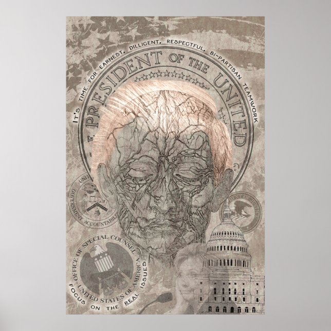 Politisk förespråkare för samverkansteamarbete mel poster (Framsidan)