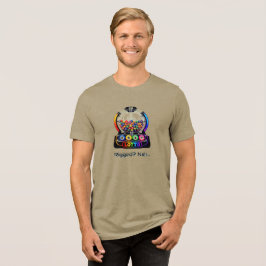 Politisk gatustil -Färgrik mode T Shirt