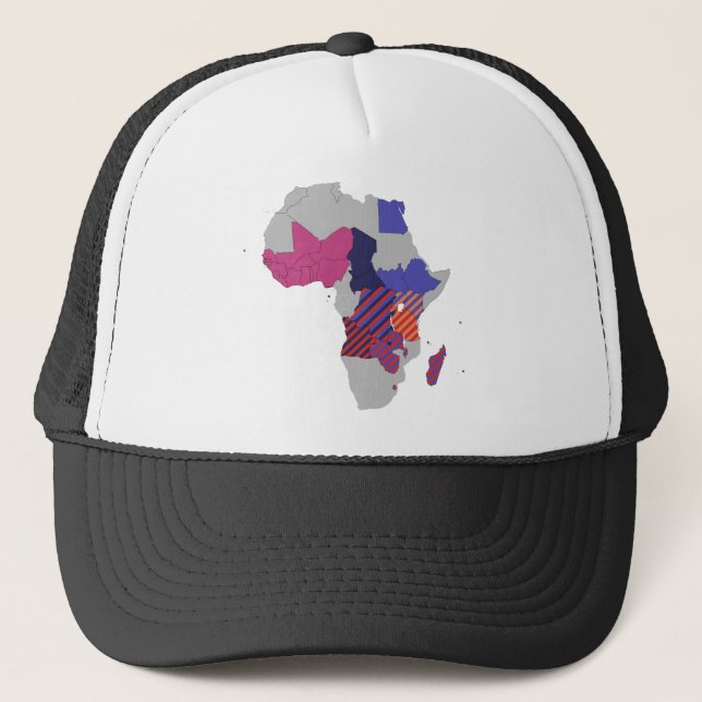 Politisk geografi i karta Afrika Kontinent Keps (Framsida)