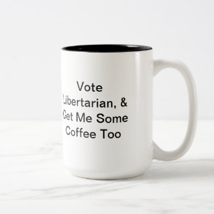 Politisk kaffemugg för en som tror på läran om