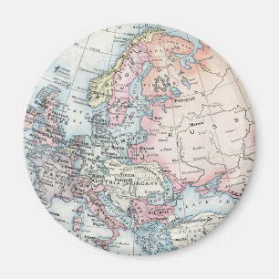 Politisk karta över Europa (1916) Magnet
