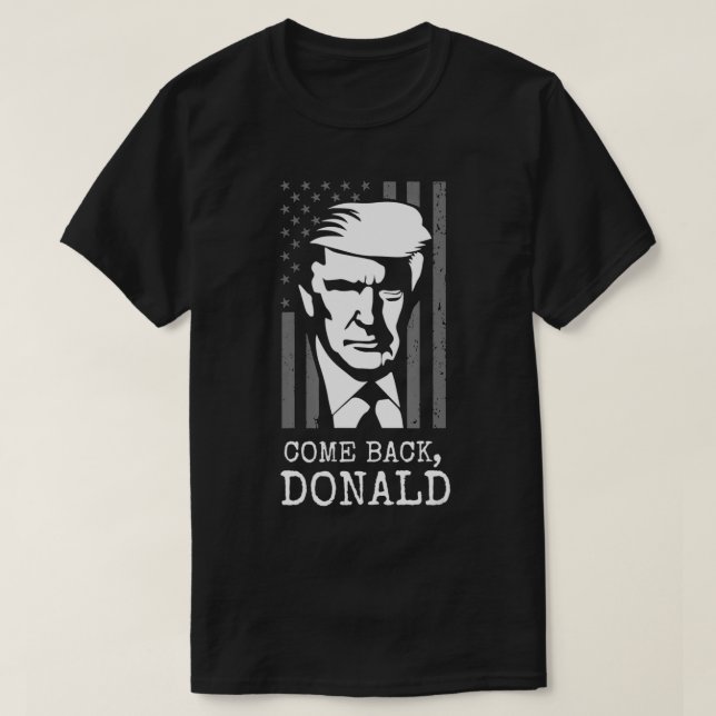 Politisk Kom Bakgrund Donald 45:e presidenten T Shirt (Design framsida)
