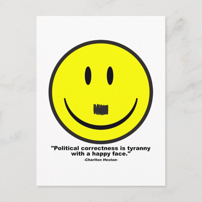 politisk korrekthet vykort (Framsida)