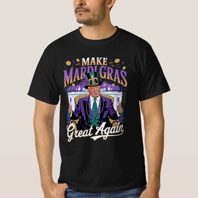 Politisk Mardi Gras Parody Tee | NOLA Festival (Framsida)
