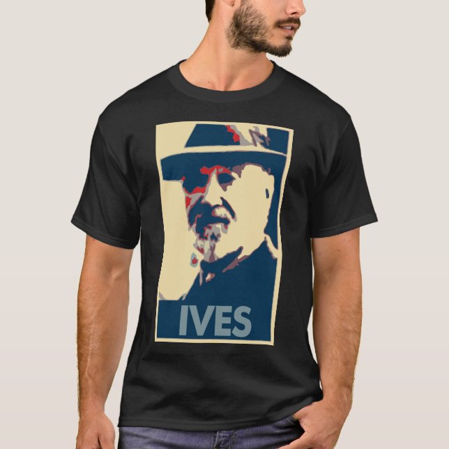 Politisk parodi för Charles Ives affisch T Shirt (Framsida)
