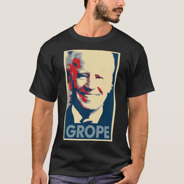 Politisk parodi för Joe Biden affisch T Shirt (Framsida)