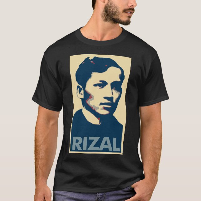 Politisk parodi för Jose Rizal affisch T Shirt (Framsida)