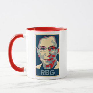 Politisk parodi för Ruth Bader Ginsburg affisch Mugg