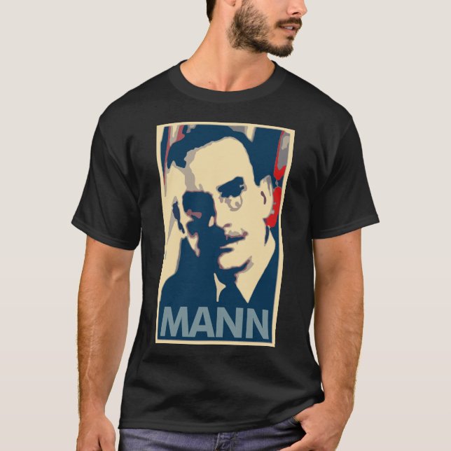 Politisk parodi för Thomas Mann affisch T Shirt (Framsida)