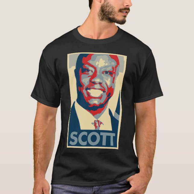Politisk parodi för Tim Scott affisch T Shirt (Framsida)