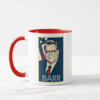 Politisk parodi för William Barr affisch Mugg