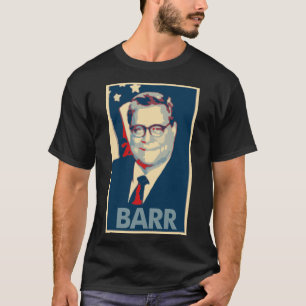 Politisk parodi för William Barr affisch T Shirt
