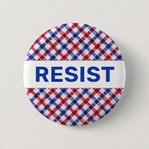Politisk patriotisk resistensknapp knapp