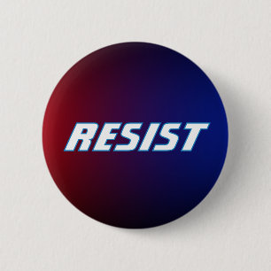 Politisk patriotisk resistensknapp knapp