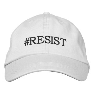 Politisk protest för #Resist Broderad Keps