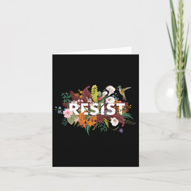 Politisk protest mot blommigt kort (Framsida)