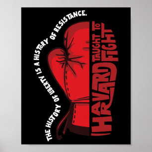 Politisk protest mot trumpangrepp mot Harvard Poster