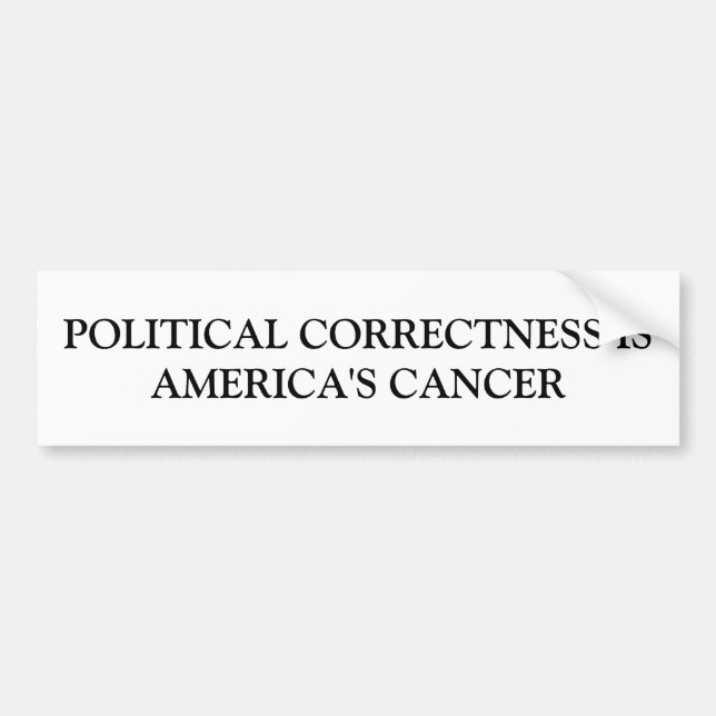 Politisk riktighet bildekal (Framsidan)