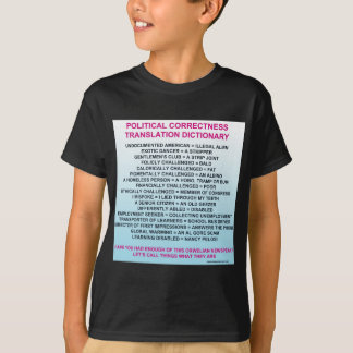 POLITISK RIKTIGHETSÖVERSÄTTNINGSORDBOK TEE SHIRT