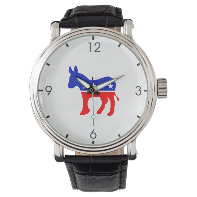 Politisk symbol för Party (Donkey) Armbandsur (Framsida)