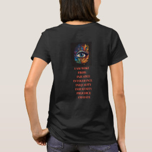 Politisk T-Shirt, framsida och baksida T Shirt