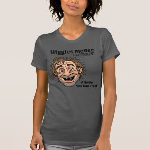 Politisk T-shirt, Wiggles McGee För President T Shirt