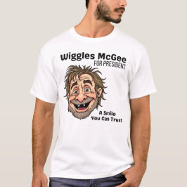Politisk T-Shirt, Wiggles McGee För President T Shirt