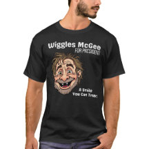 Politisk t-shirt, Wiggles McGee för president