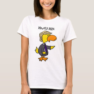 Politisk tecknad för rolig Donald Trump Dork Tee Shirt