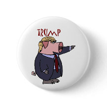 Politisk tecknad för rolig Donald Trump gris